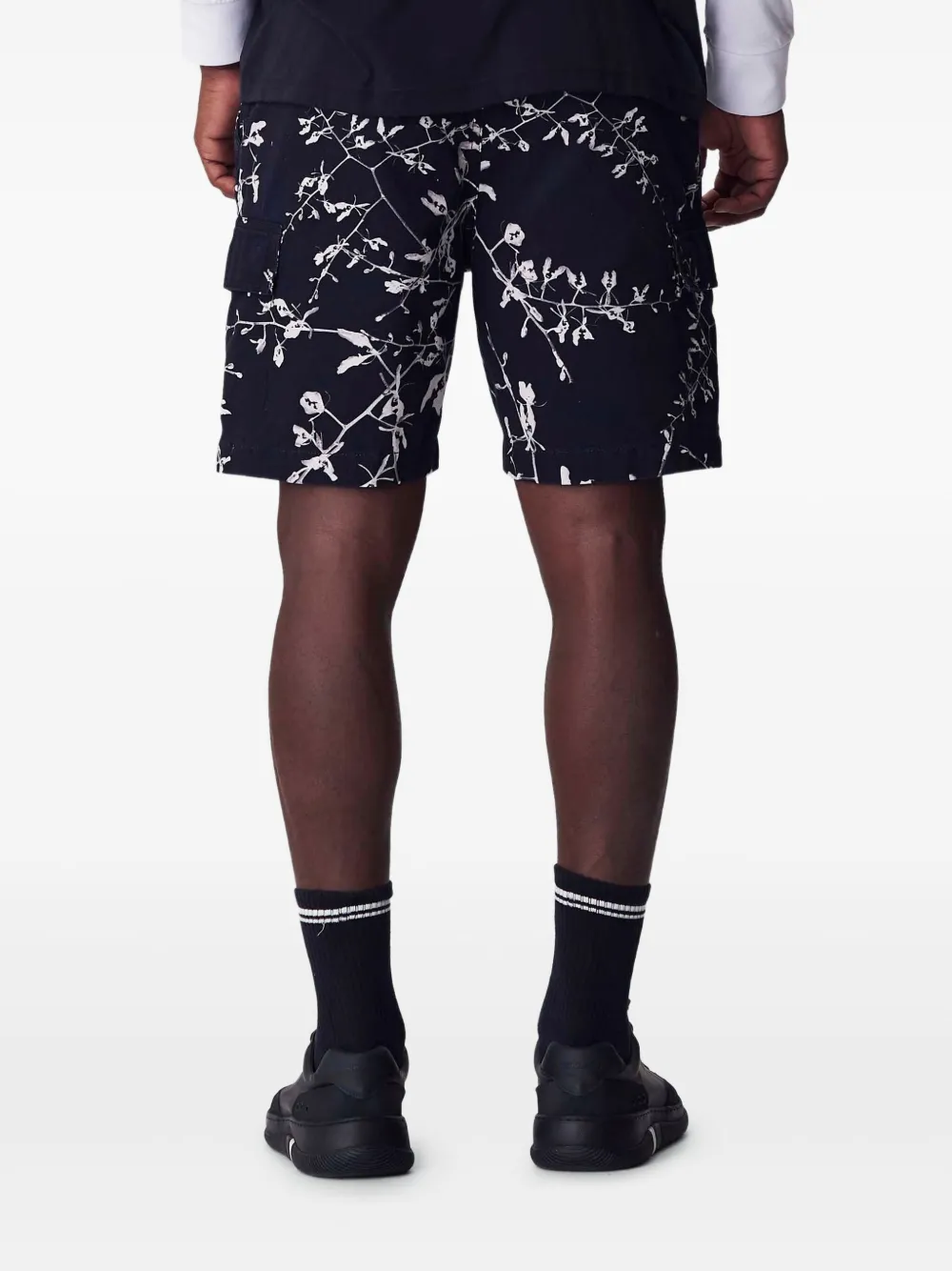 Osklen Shorts met bloemenprint Zwart