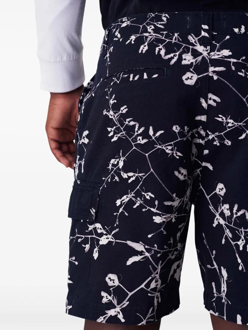 Osklen Shorts met bloemenprint Zwart