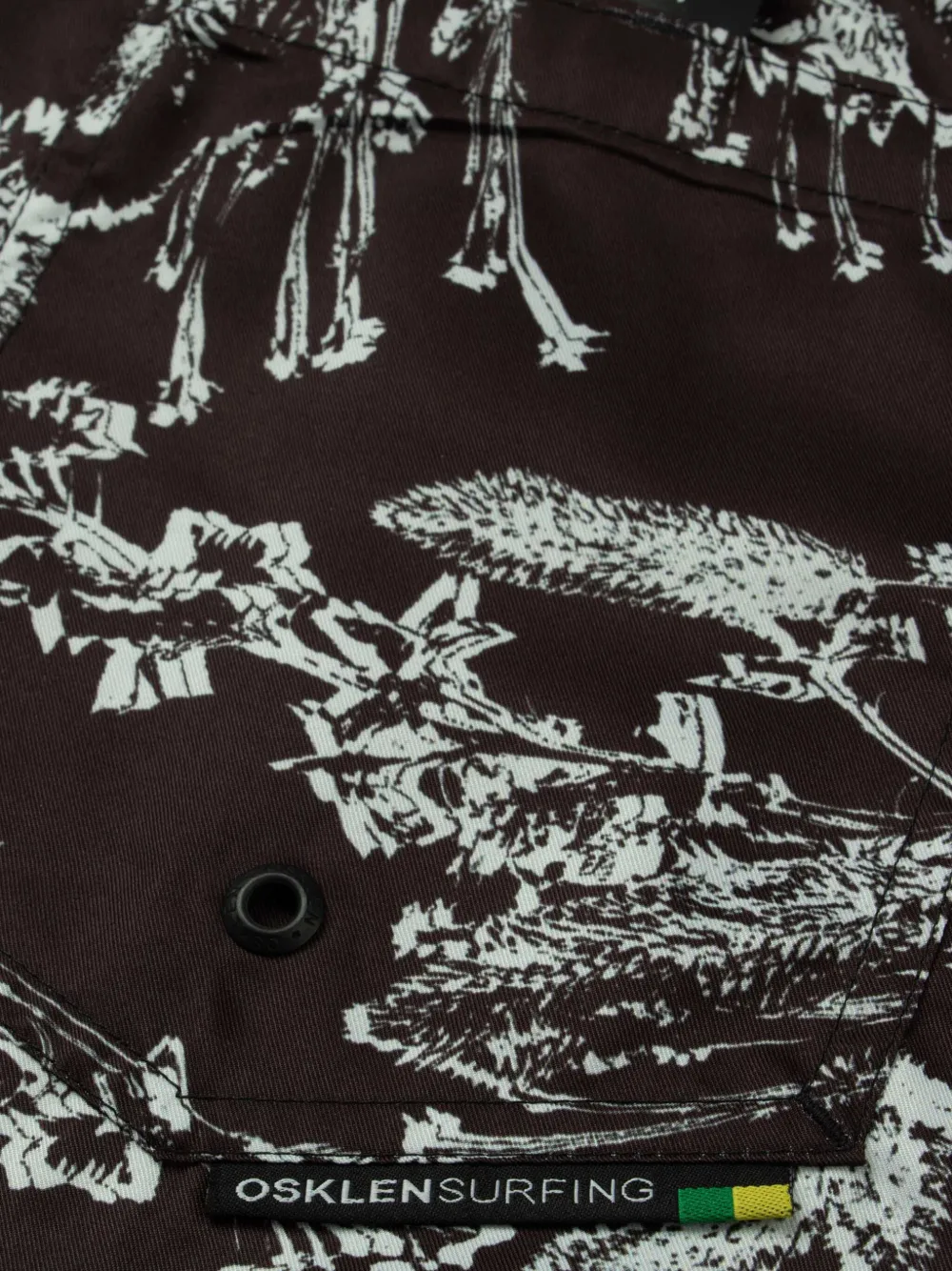 Osklen Surf Noise Flower zwembroek Zwart