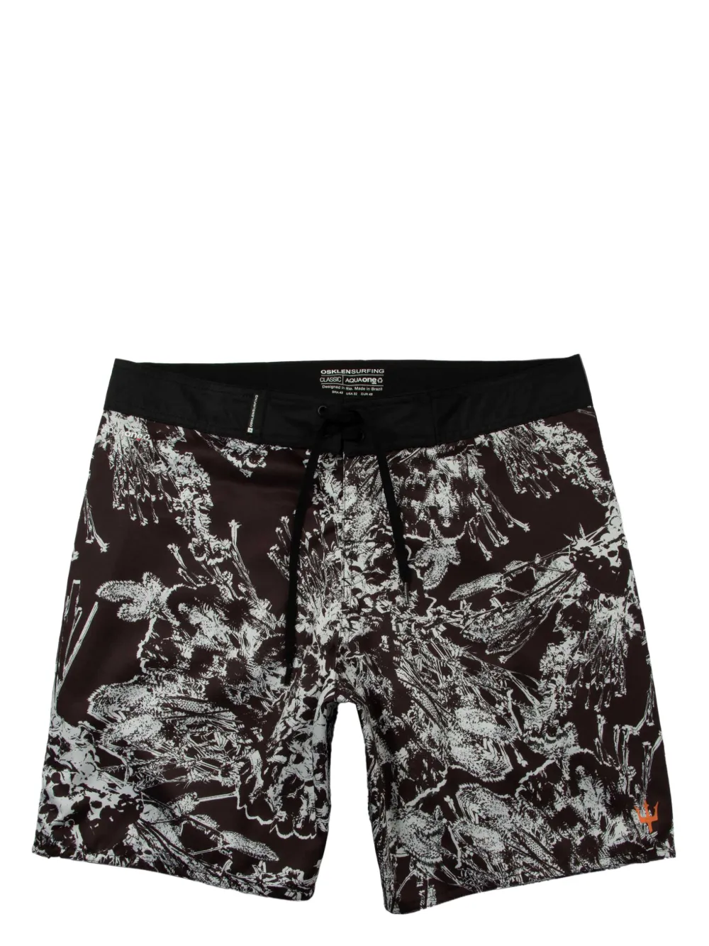 Osklen Bermuda de praia Surf Noise Flower | Preto | Image 1