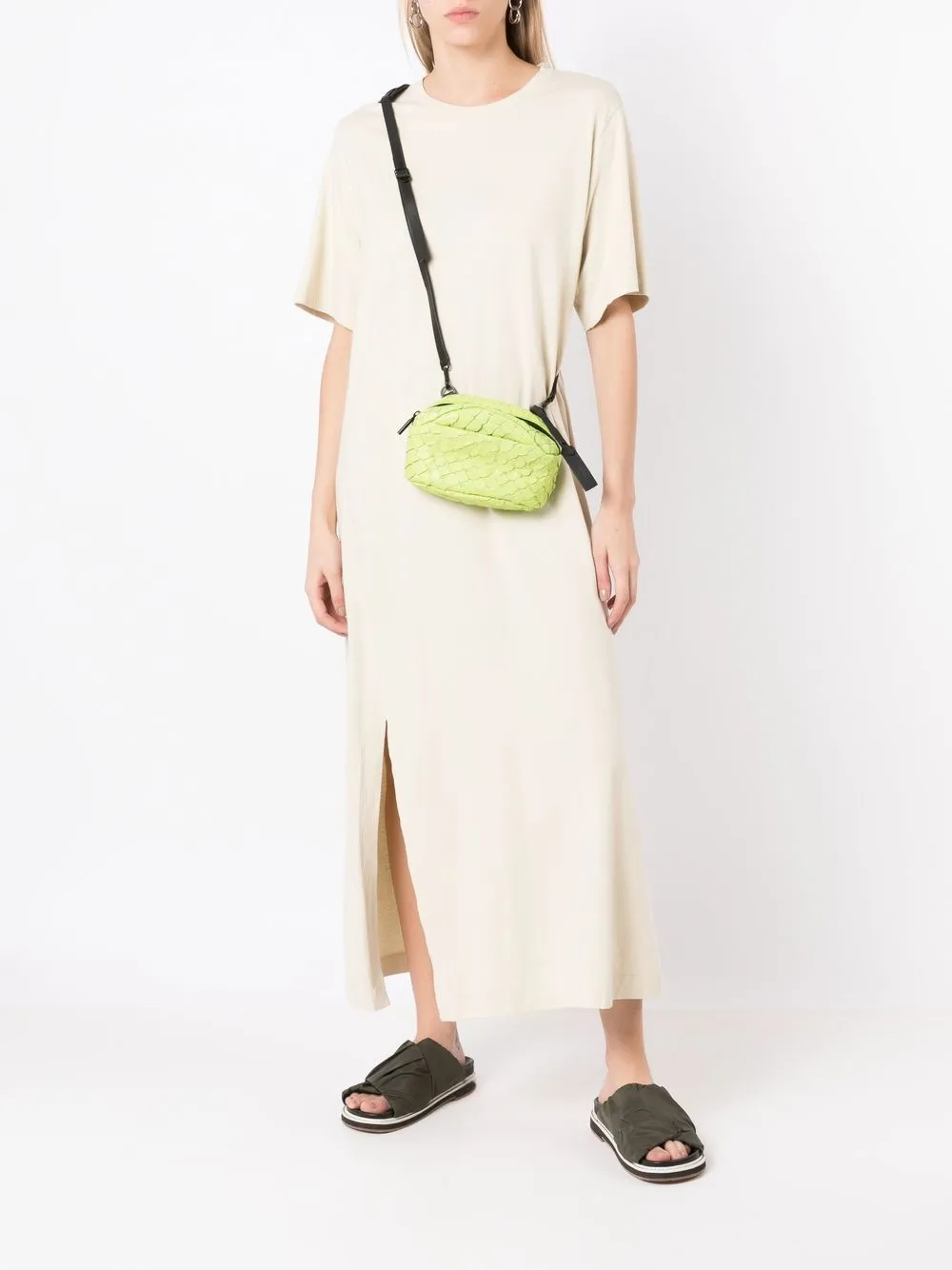 Osklen Katoenen T-shirtjurk - Beige