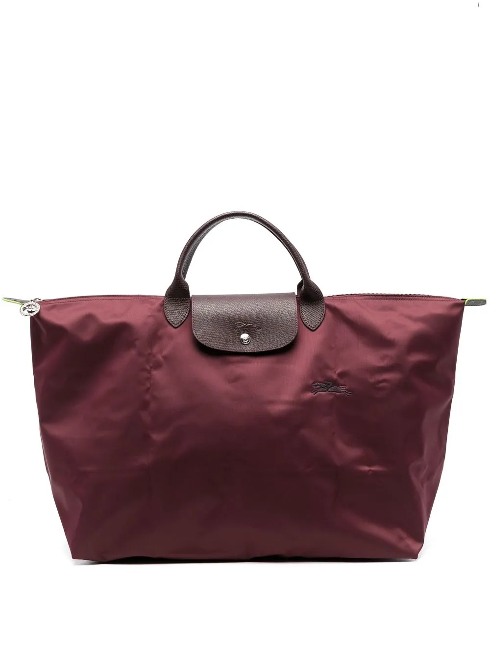 

Longchamp Le Pliage Green holdall - Red