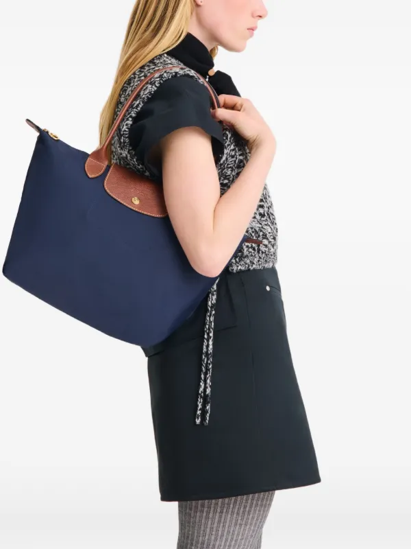 Longchamp Le Pliage ハンドバッグ M | ブルー | FARFETCH JP