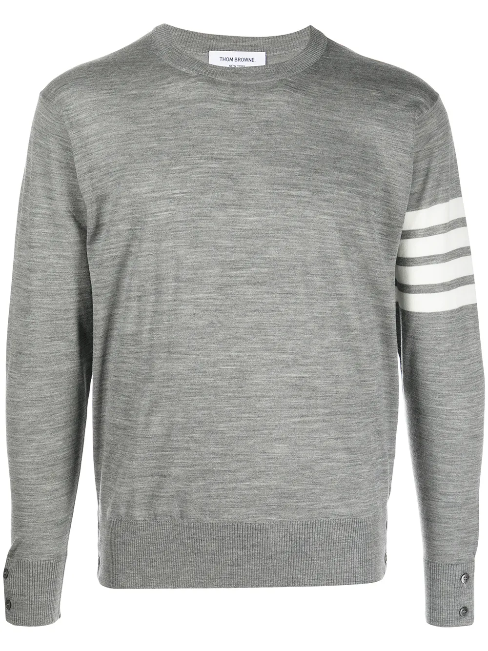 

Thom Browne 4-Bar crew neck jumper - Grey