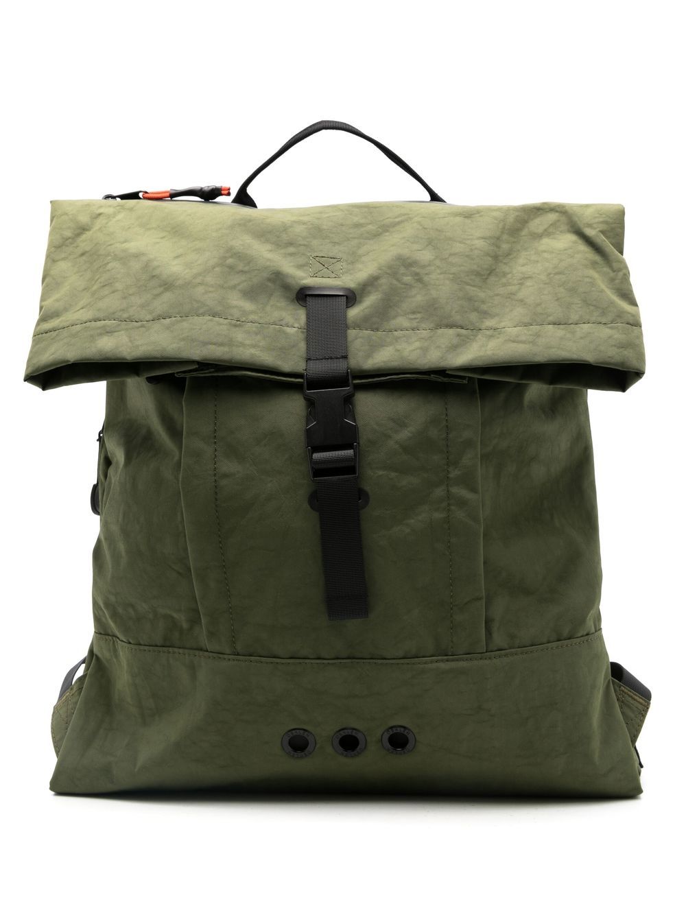 Osklen Foldover Multi-pocket Backpack In Green