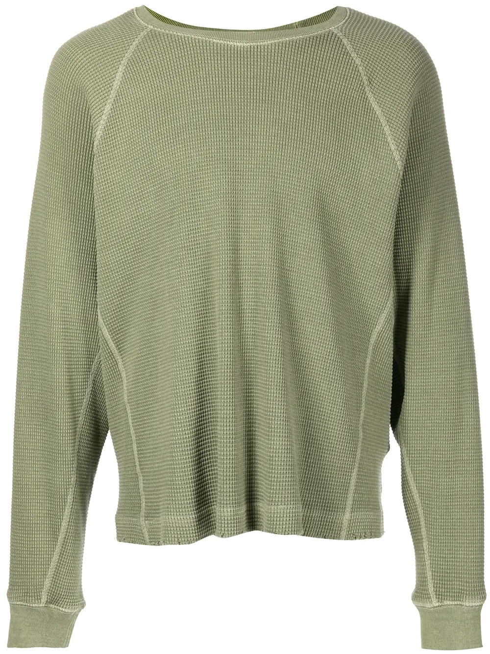 

John Elliott playera Folsom Thermal Crew - Verde