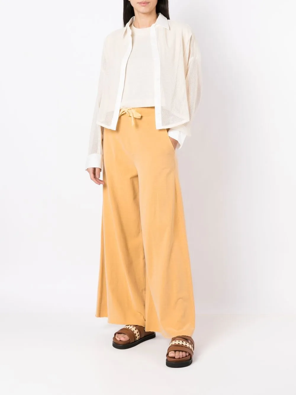 Osklen Cropped T-shirt - Beige