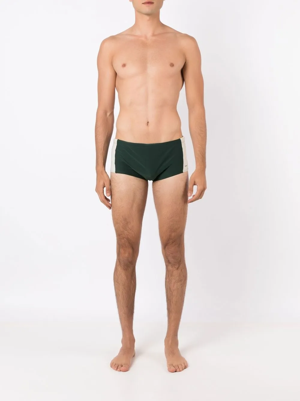 Osklen Zwembroek met logoprint - Groen