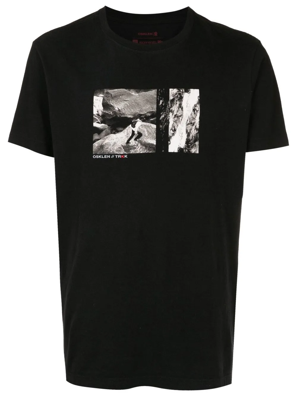 

Osklen logo-print detail T-shirt - Black