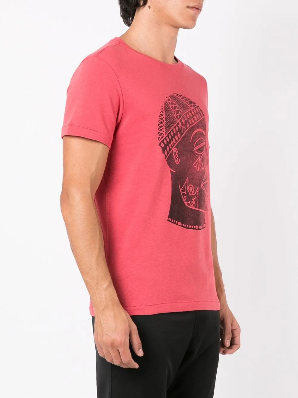 Osklen Graphic-print Cotton-hemp T-shirt In Red