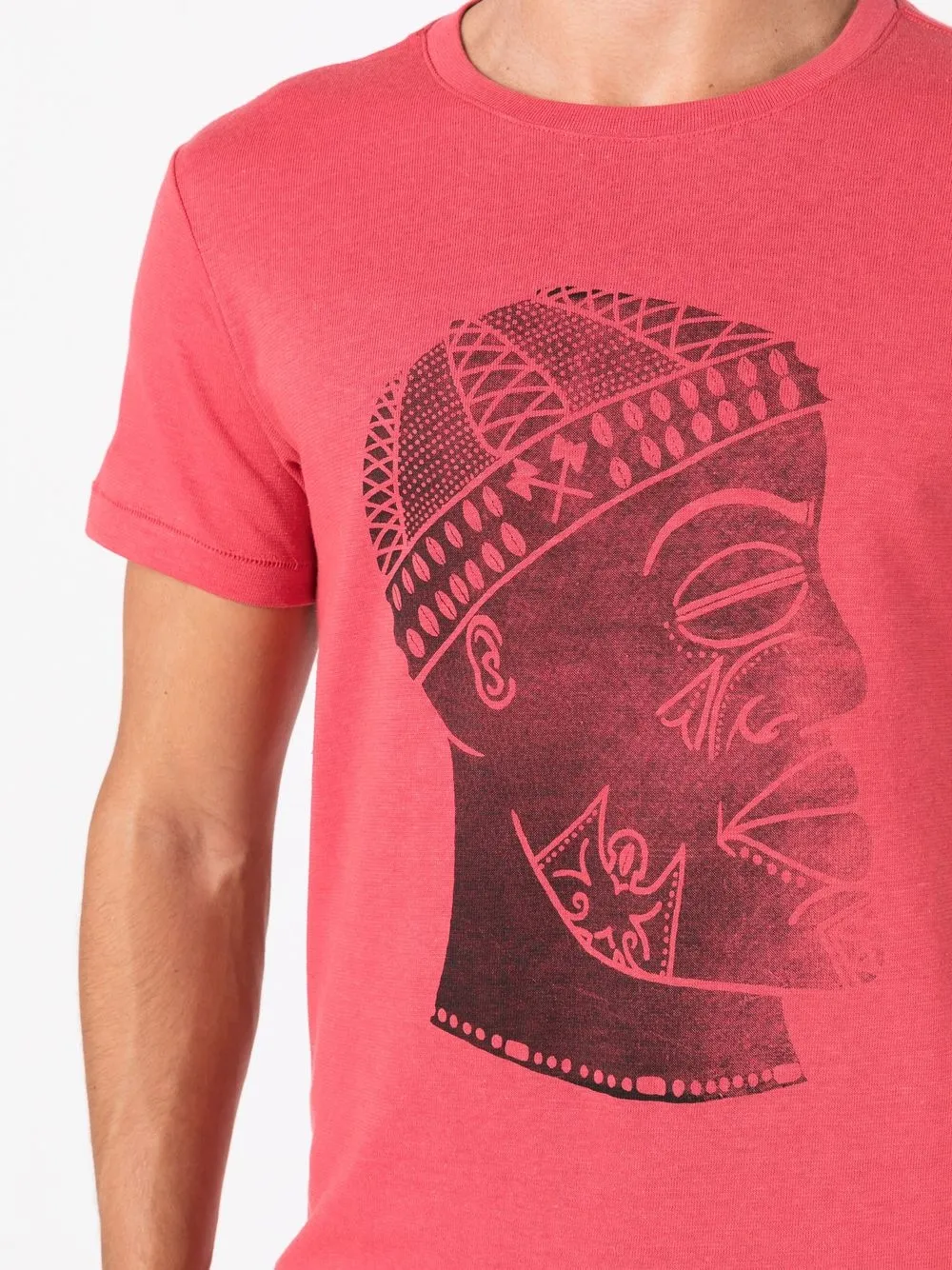 Osklen Graphic-print Cotton-hemp T-shirt In Red