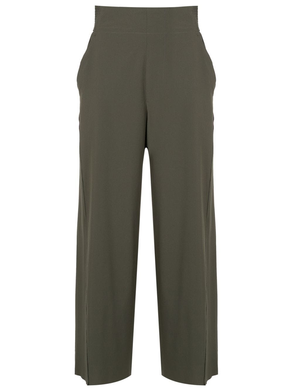 Osklen High-wasited Wide-leg Trousers In Green