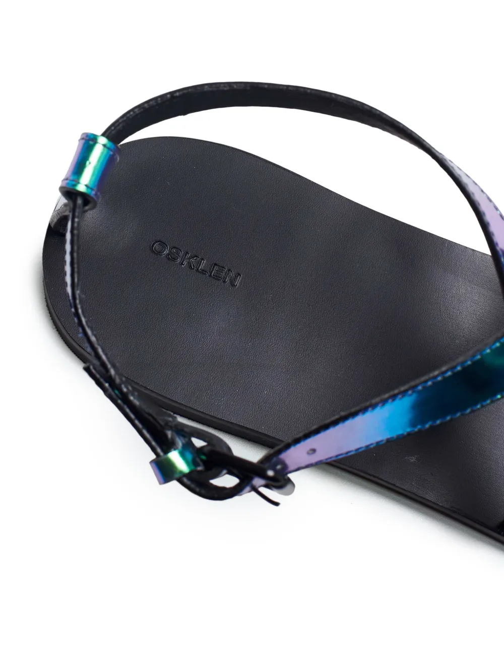 Osklen metallic-effect sandals Blue