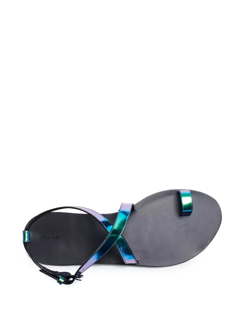 Osklen metallic-effect sandals Blue