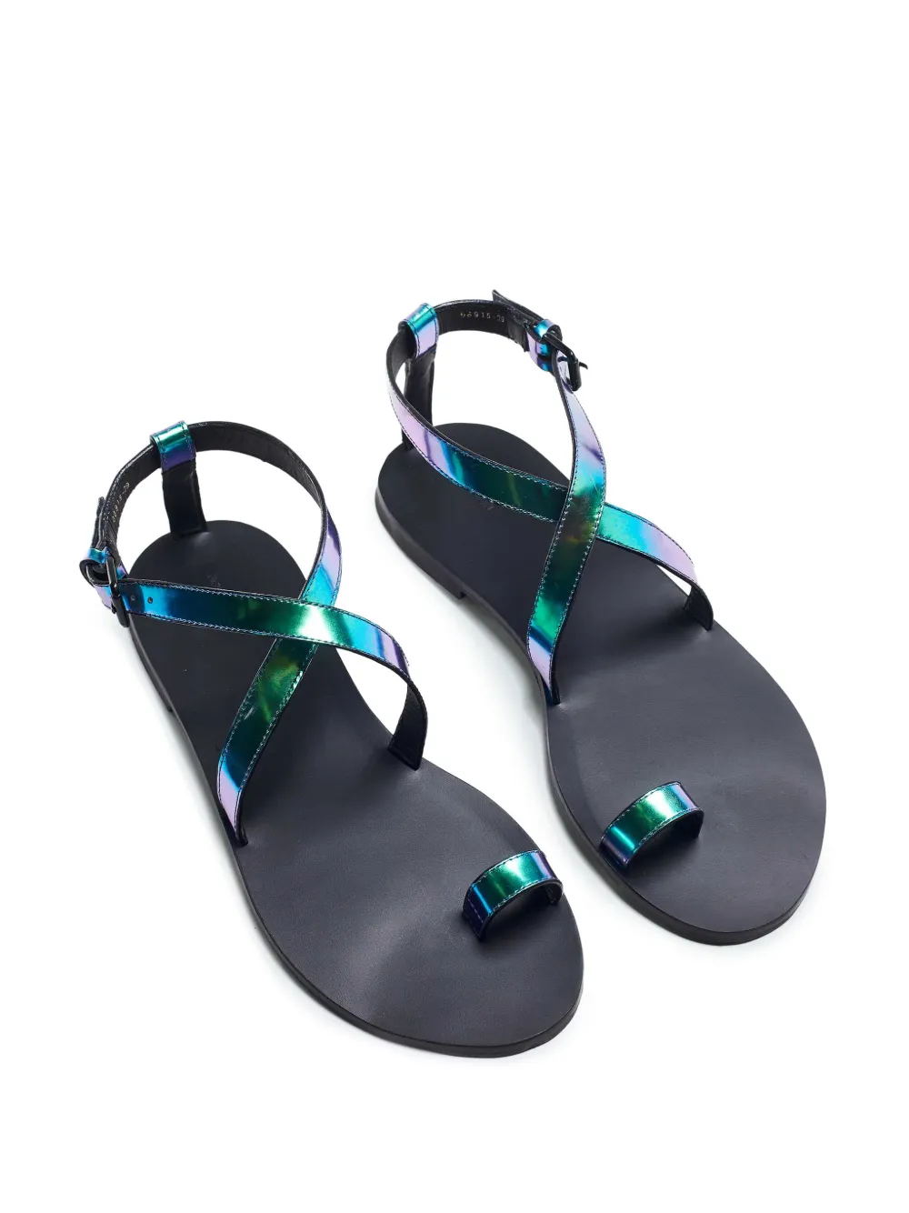 Osklen metallic-effect sandals Blue