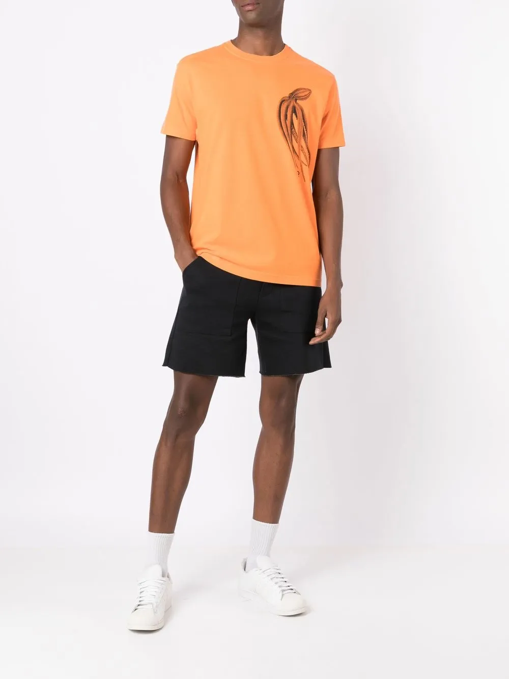 Osklen T-shirt met grafische print - Oranje