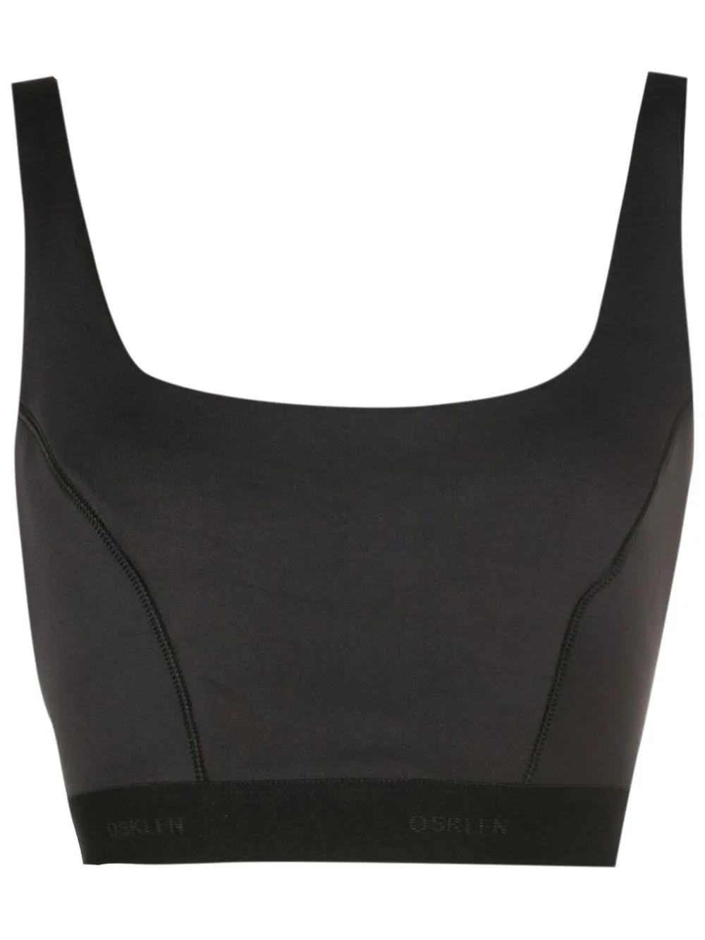 Osklen Blusa cropped com decote quadrado | Preto | Image 1