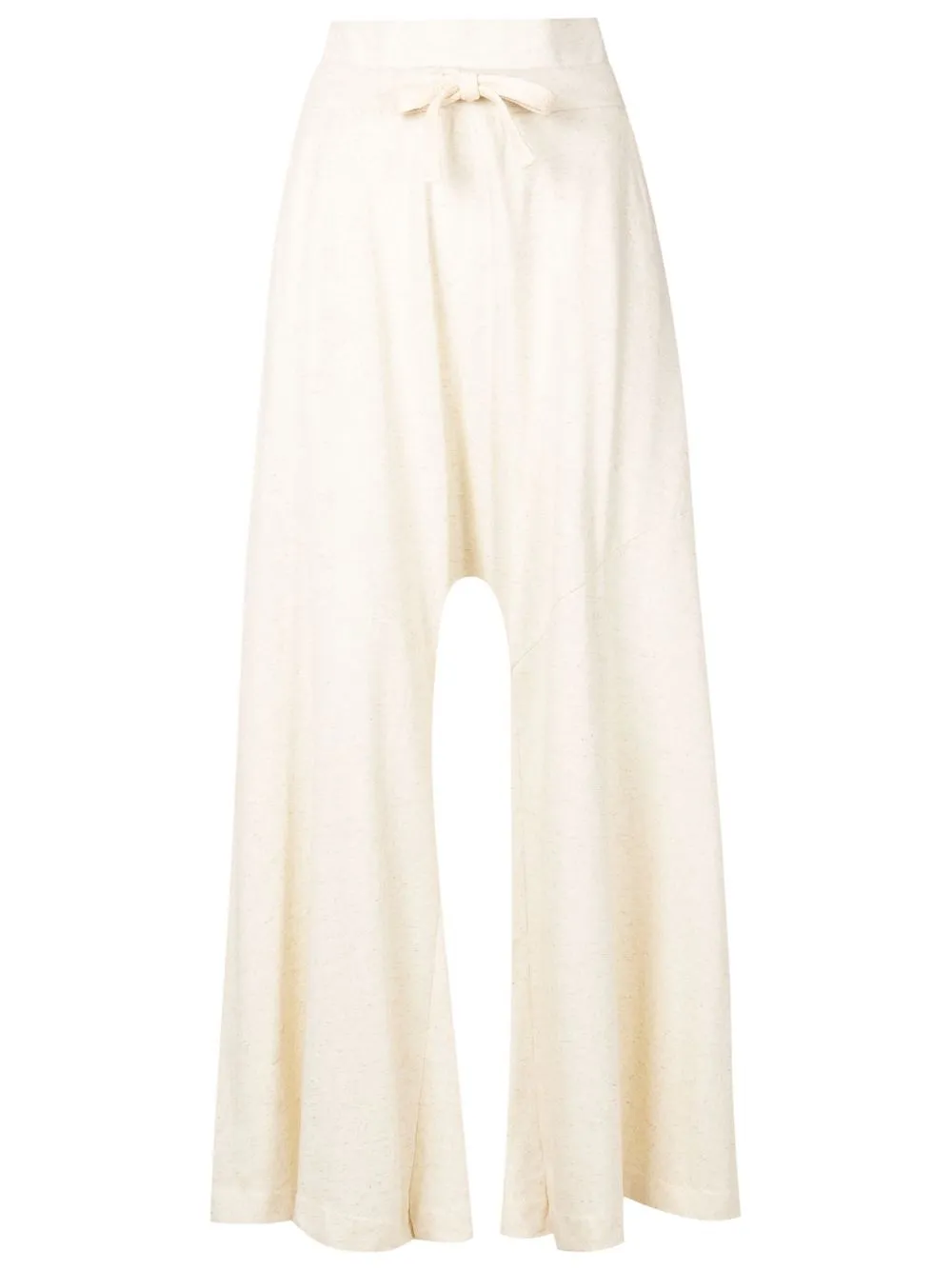 

Osklen tied-waist flared trousers - White