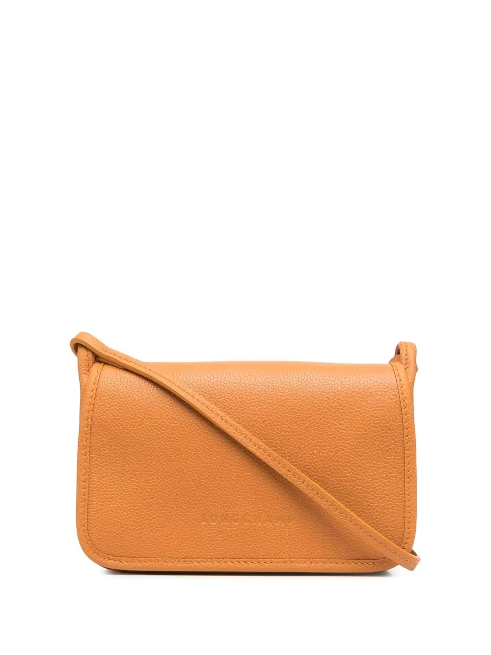 

Longchamp Le Foulonné leather crossbody bag - Orange