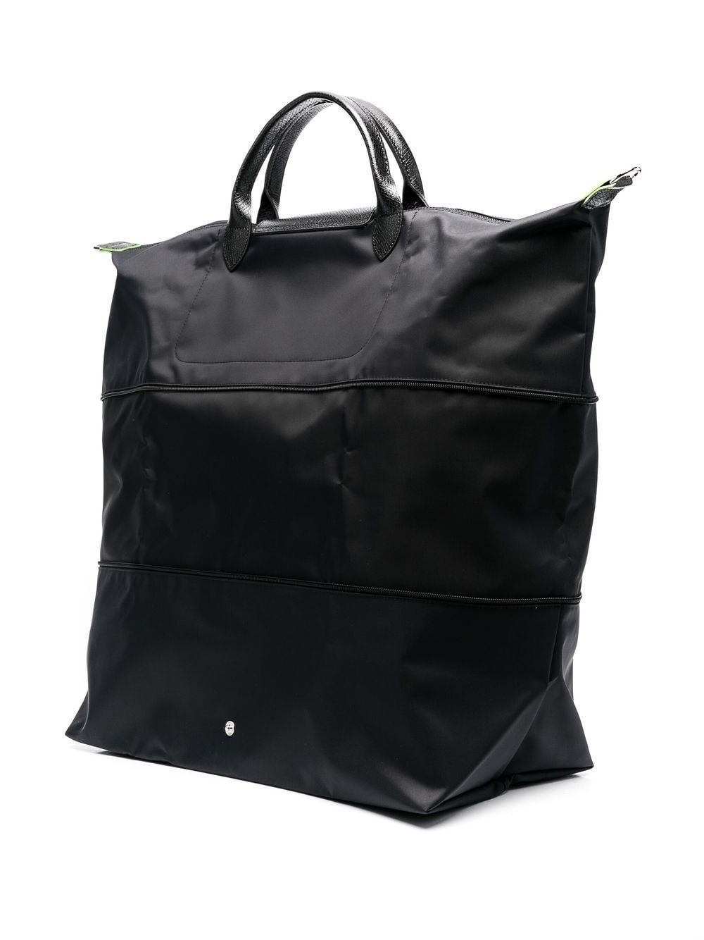 Shop Longchamp Le Pliage Green Travel Bag In Black