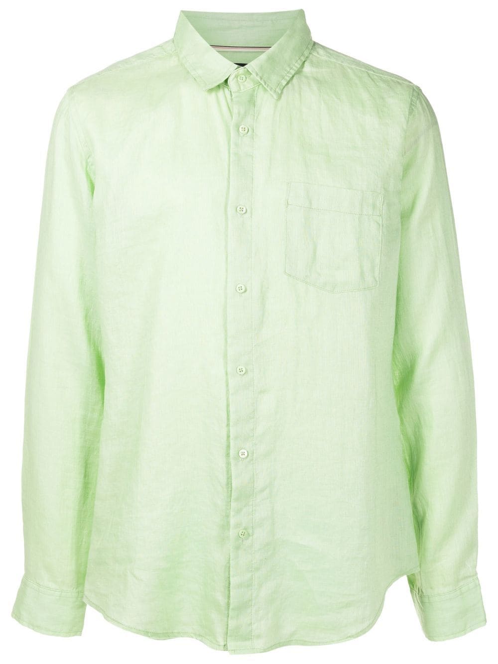 Osklen Long-sleeved Flax Shirt In Green