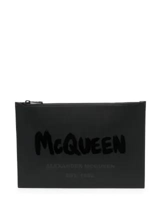 Alexander McQueen アレキサンダー・マックイーン ロゴ ポーチ - FARFETCH 
