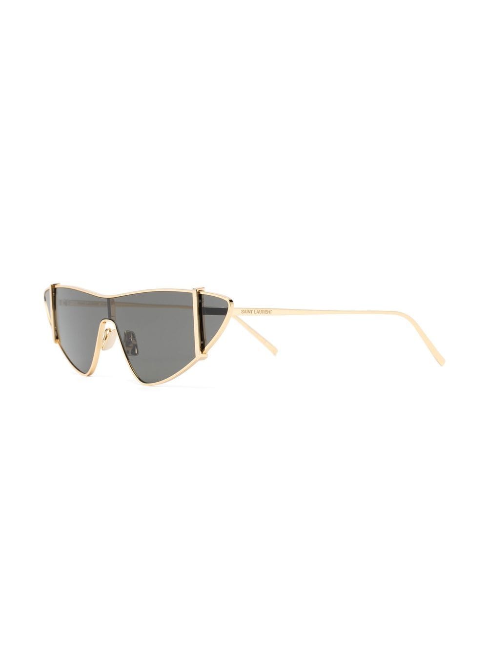 Saint Laurent Eyewear Zonnebril met oversized montuur - Goud