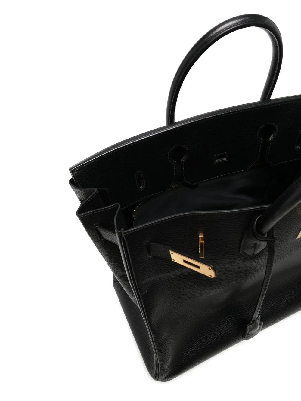 Pre-owned Hermes 2002 Birkin 40 Bag In Black