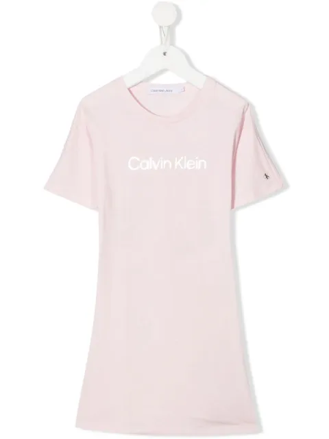 Calvin Klein Kids logo-print T-shirt dress
