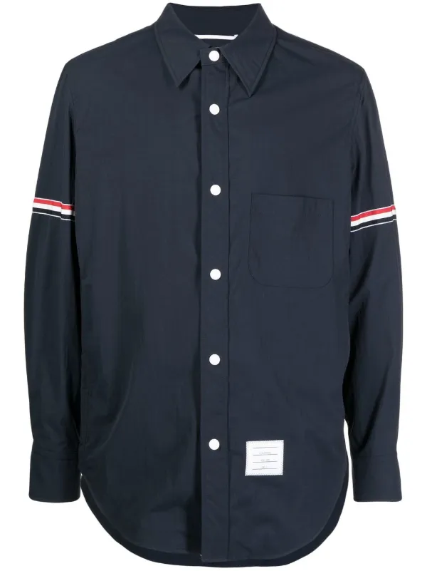 Thom Browne logo-patch long-sleeve 
