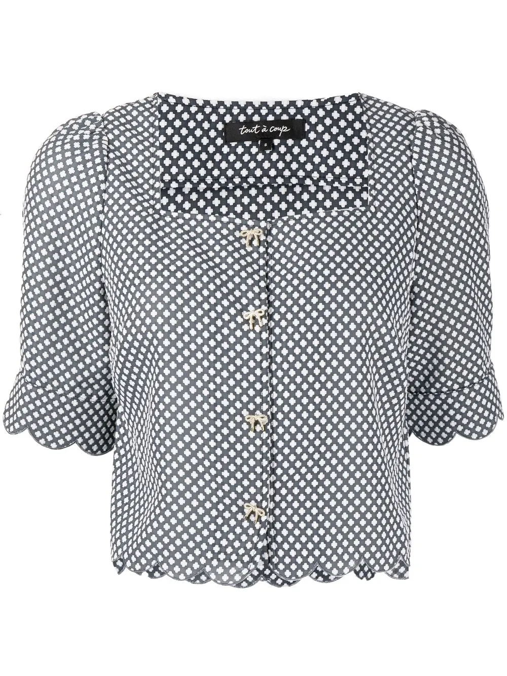 

tout a coup blusa con estampado geométrico - Negro