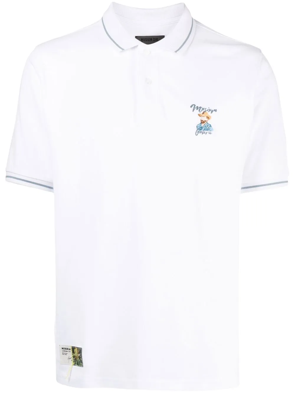 

Musium Div. playera con logo bordado - Blanco