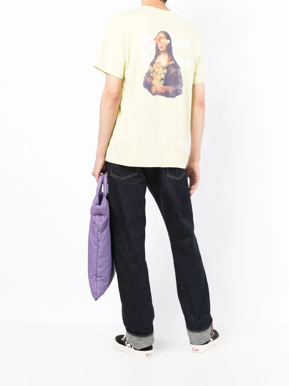 Musium Div. T-shirt met print - Geel