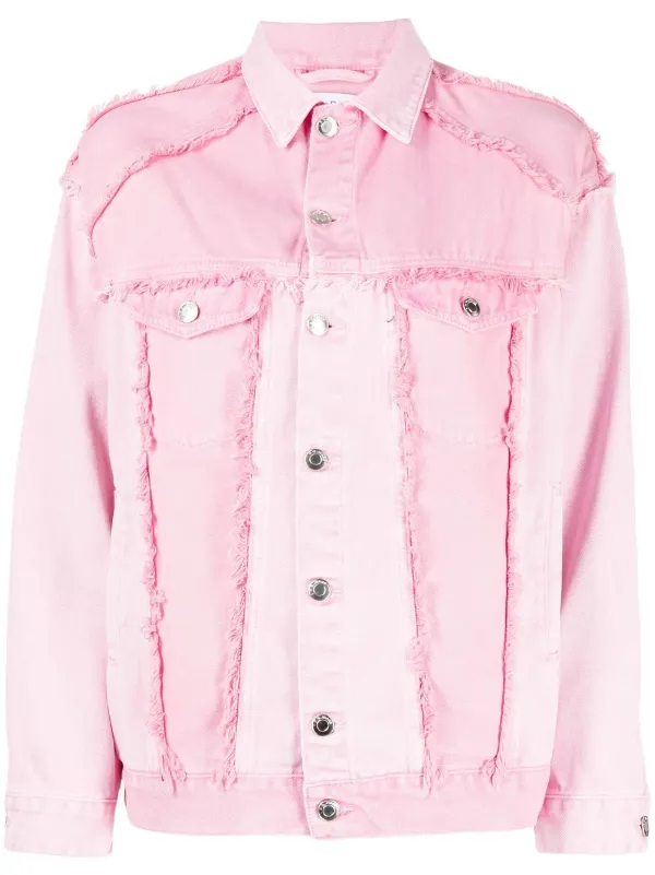 IRO frayed-edge Detail Denim Jacket 