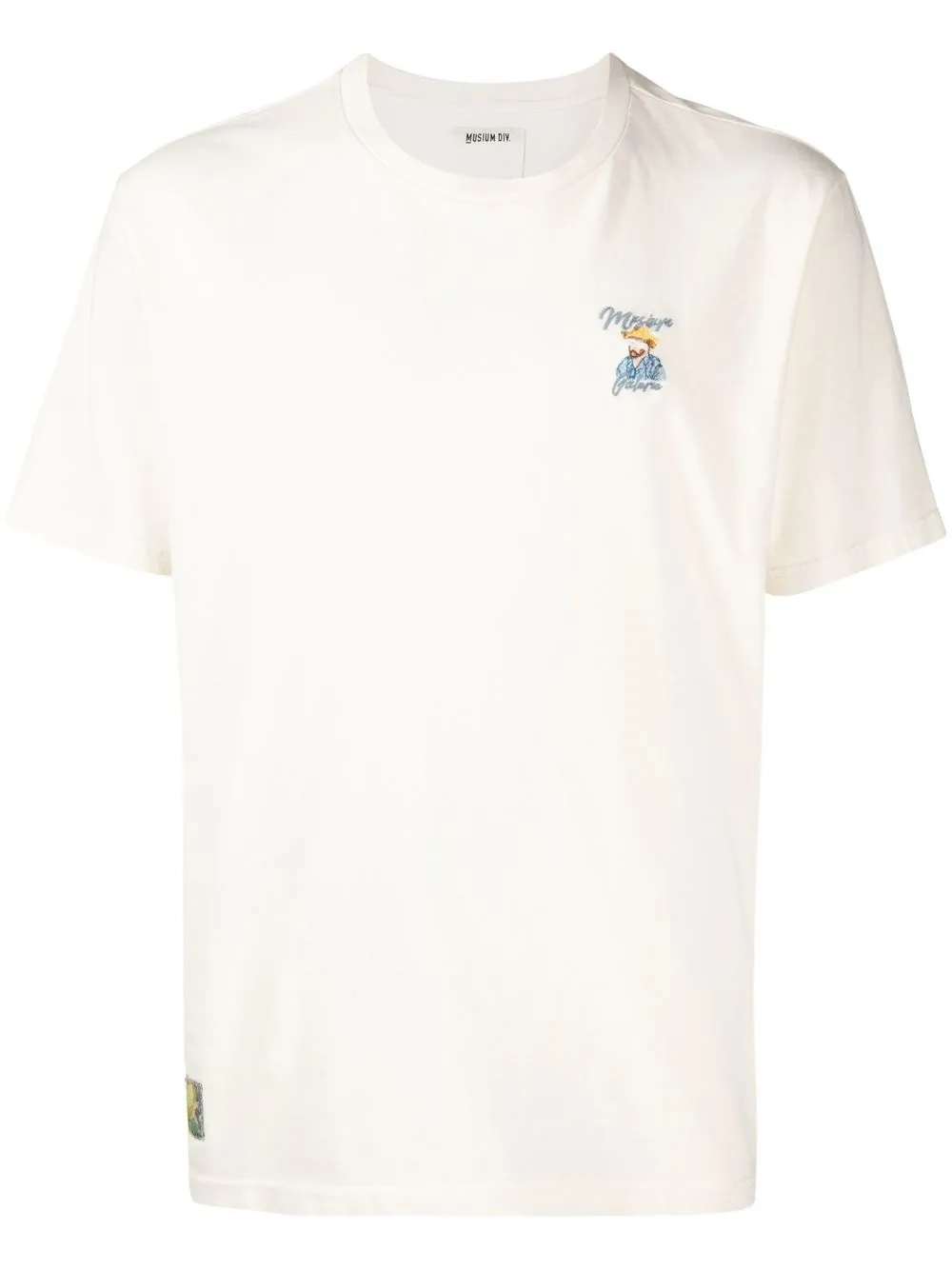 

Musium Div. playera con parche van gogh - Blanco