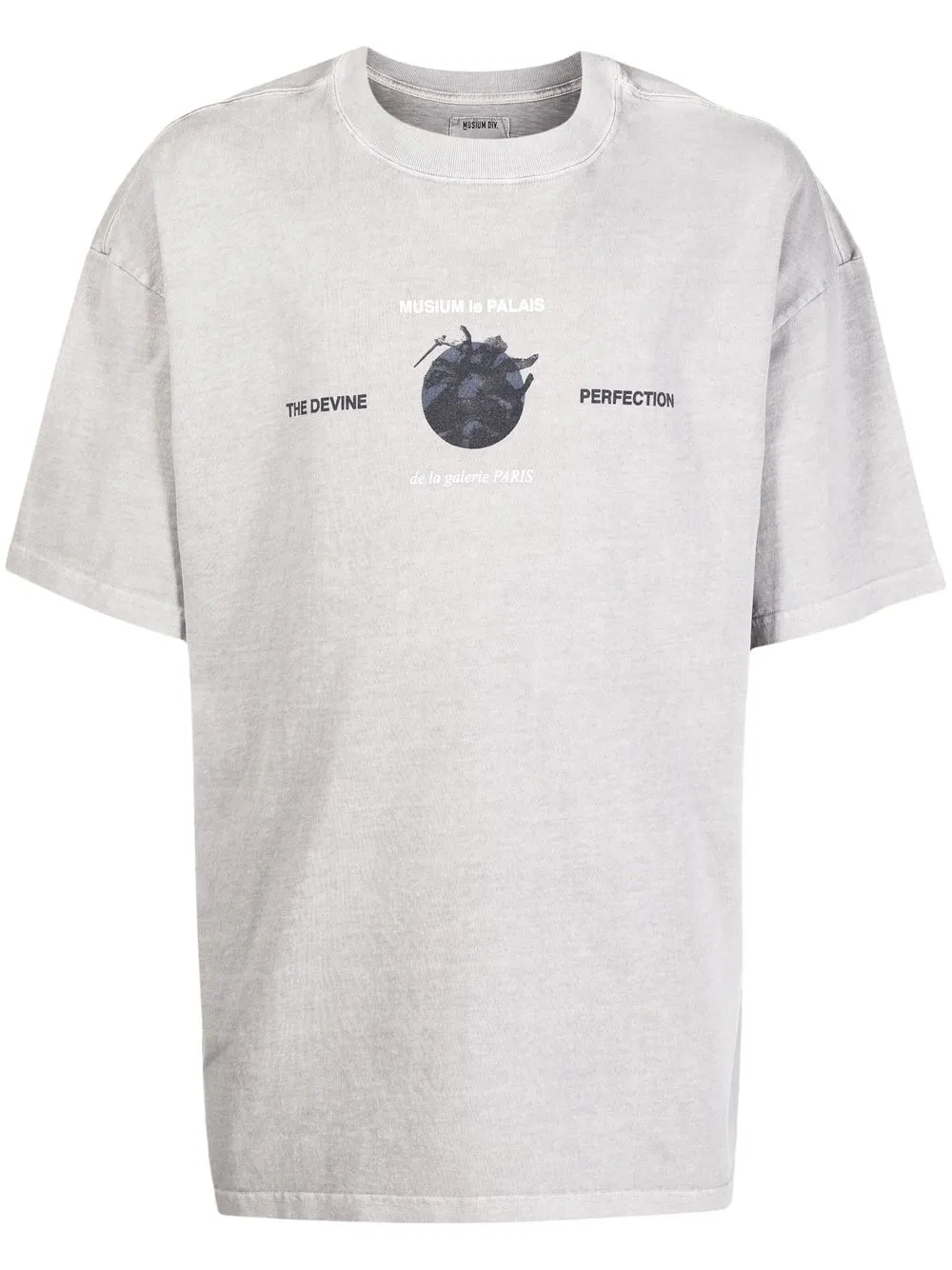 

Musium Div. playera con estampado de pintura - Gris