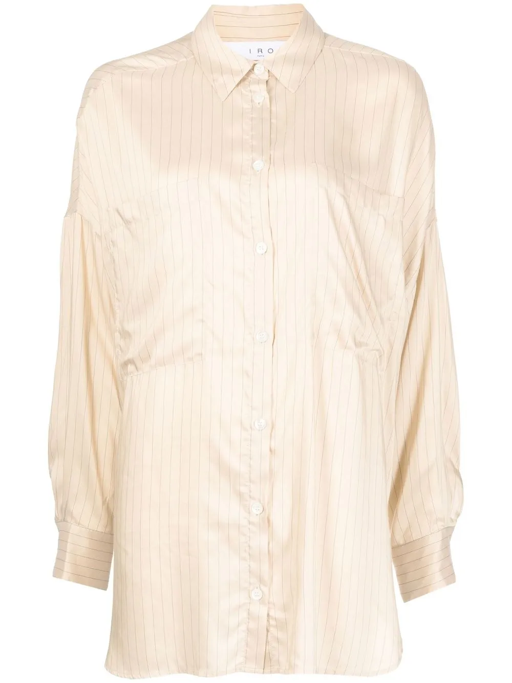 

IRO pinstripe long-sleeve shirt - Brown