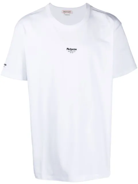 Alexander McQueen playera Graffiti Logo