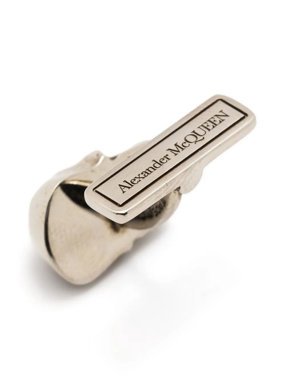 ALEXANDER MCQUEEN BRUSHED SKULL CUFFLINKS