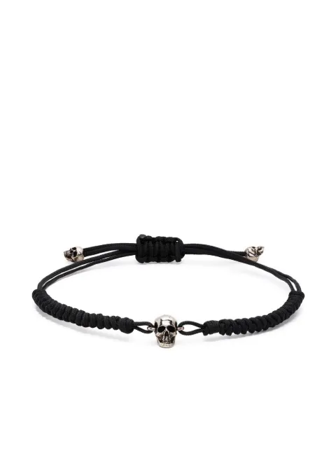 Alexander McQueen skull-charm cord bracelet