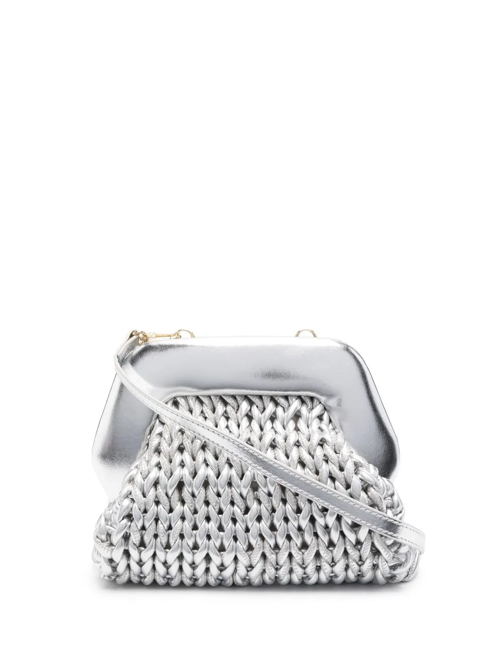 

Themoirè Gea woven crossbody bag - Grey