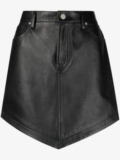 Alexandre Vauthier high-waist leather mini skirt