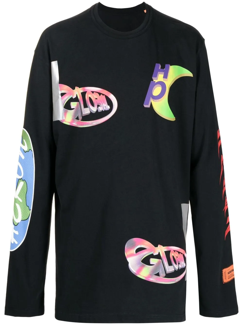 

Heron Preston playera con logo estampado - Negro