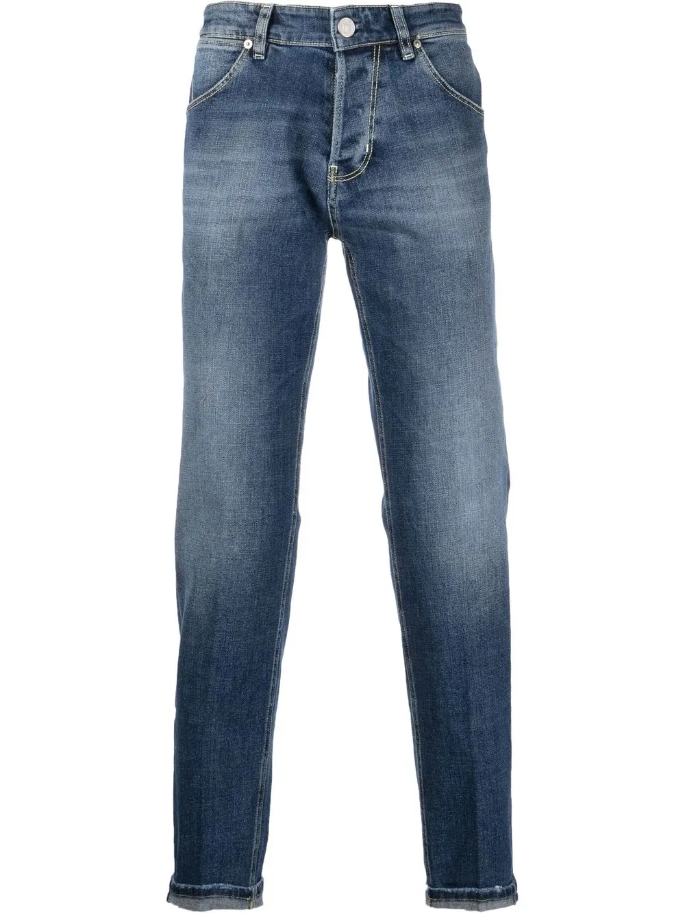 

PT TORINO jeans slim con efecto desgastado - Azul