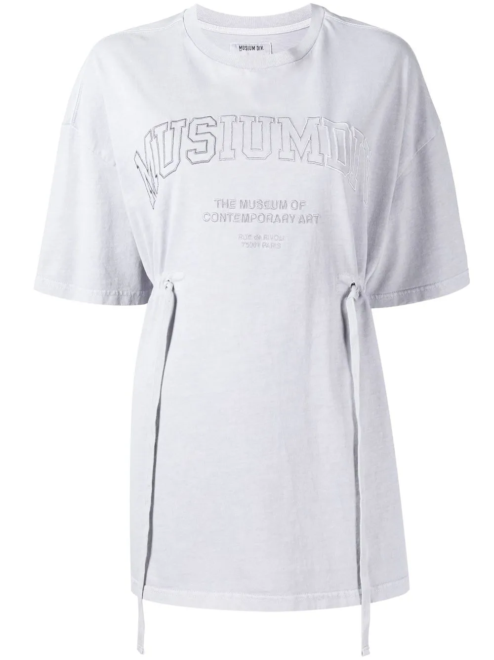 

Musium Div. playera con logo bordado y cordones - Morado