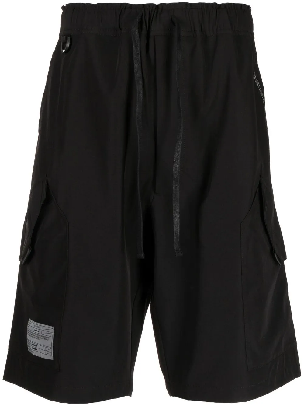 

izzue drawstring cargo shorts - Black