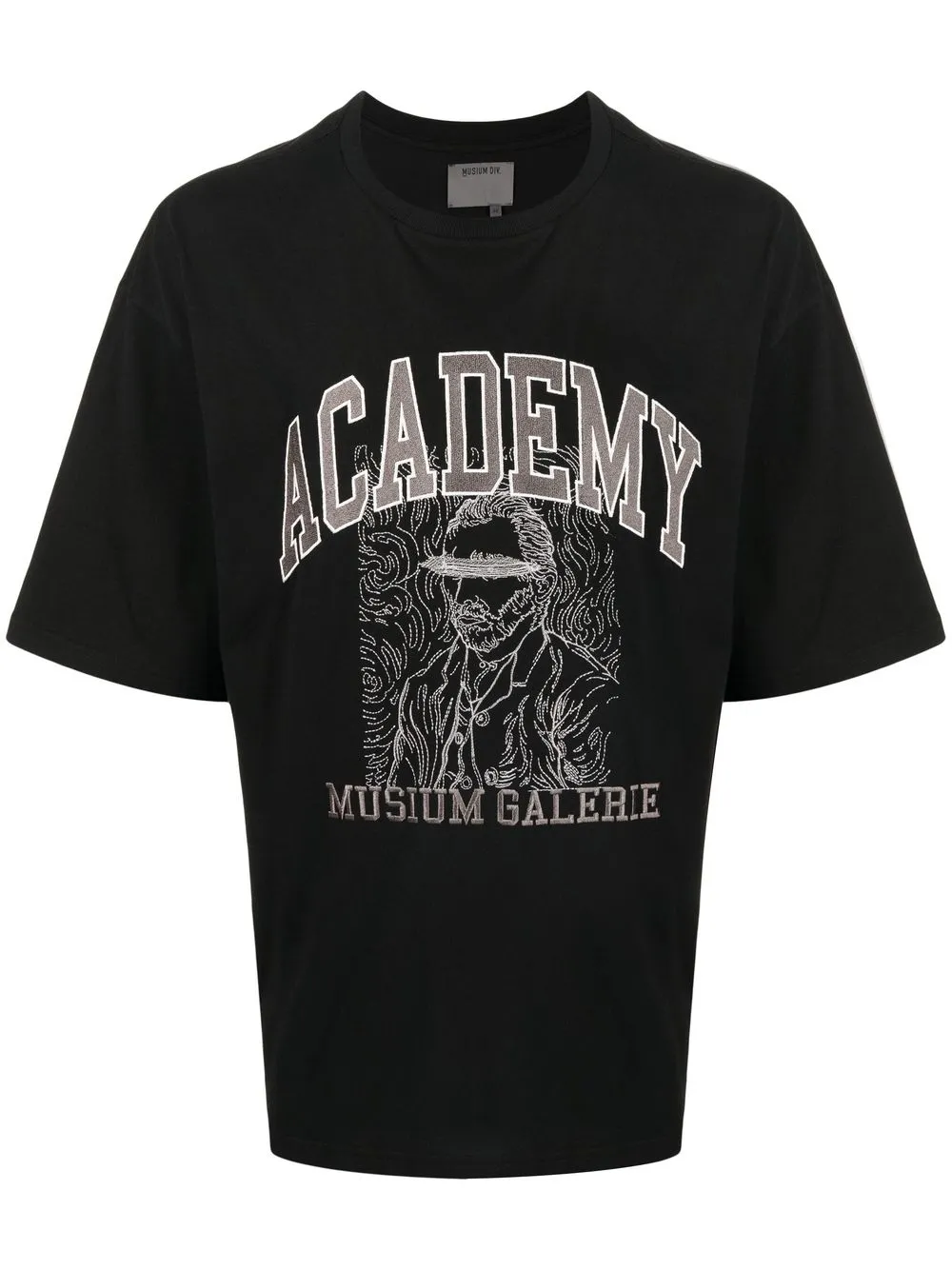 

Musium Div. playera con estampado Academy - Negro