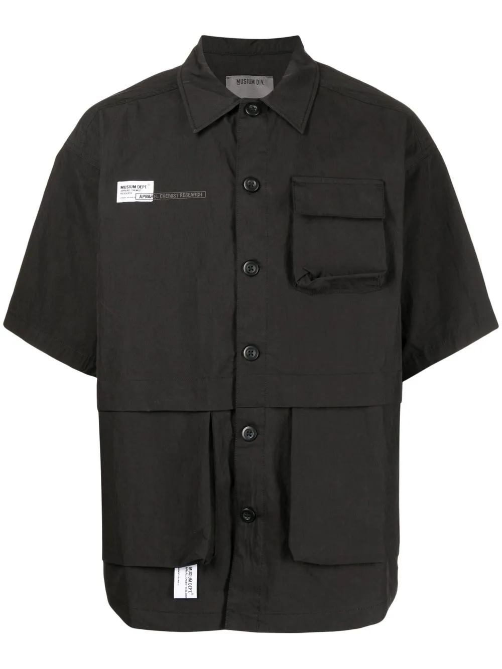 

Musium Div. cargo short-sleeve shirt - Black