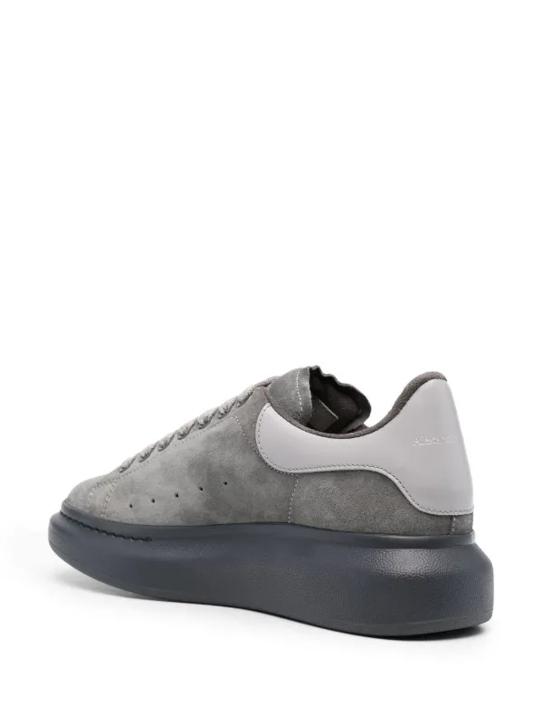 alexander mcqueen suede grey
