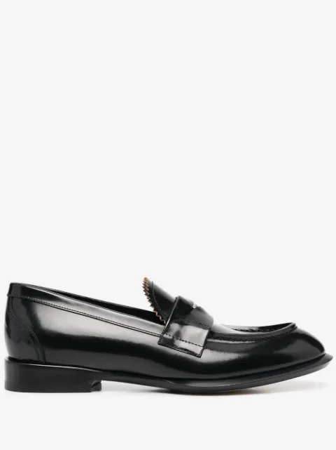 Alexander McQueen coin-embellished penny loafers